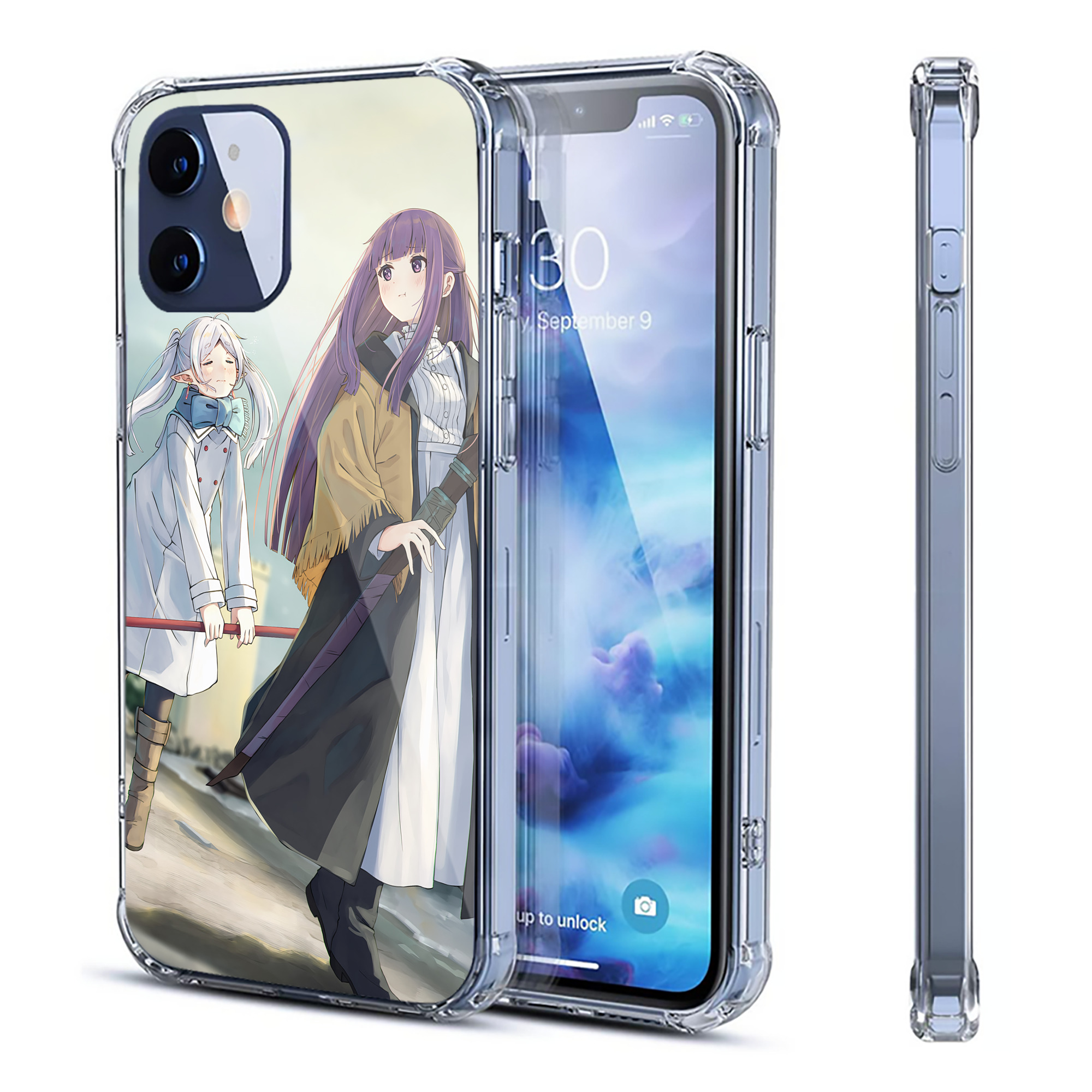 （画像用） 葬送のフリーレン Frieren 【iPhone 12シリーズ対応】透明スマホケース（クリアソフトケース）